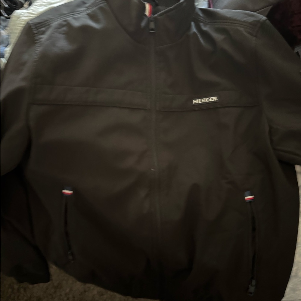 Tommy Hilfiger Black Windbreaker Jacket